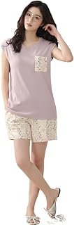 GLASGO Women’s Cotton Blend Sleeveless Night Suit Set | Cute Printed Top & Shorts | Soft Summer Home Wear | Comfortable Lo... Price In India