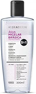 Água Micelar Bifásica Demaquilante Hidraderm 200Ml, Hidraderm