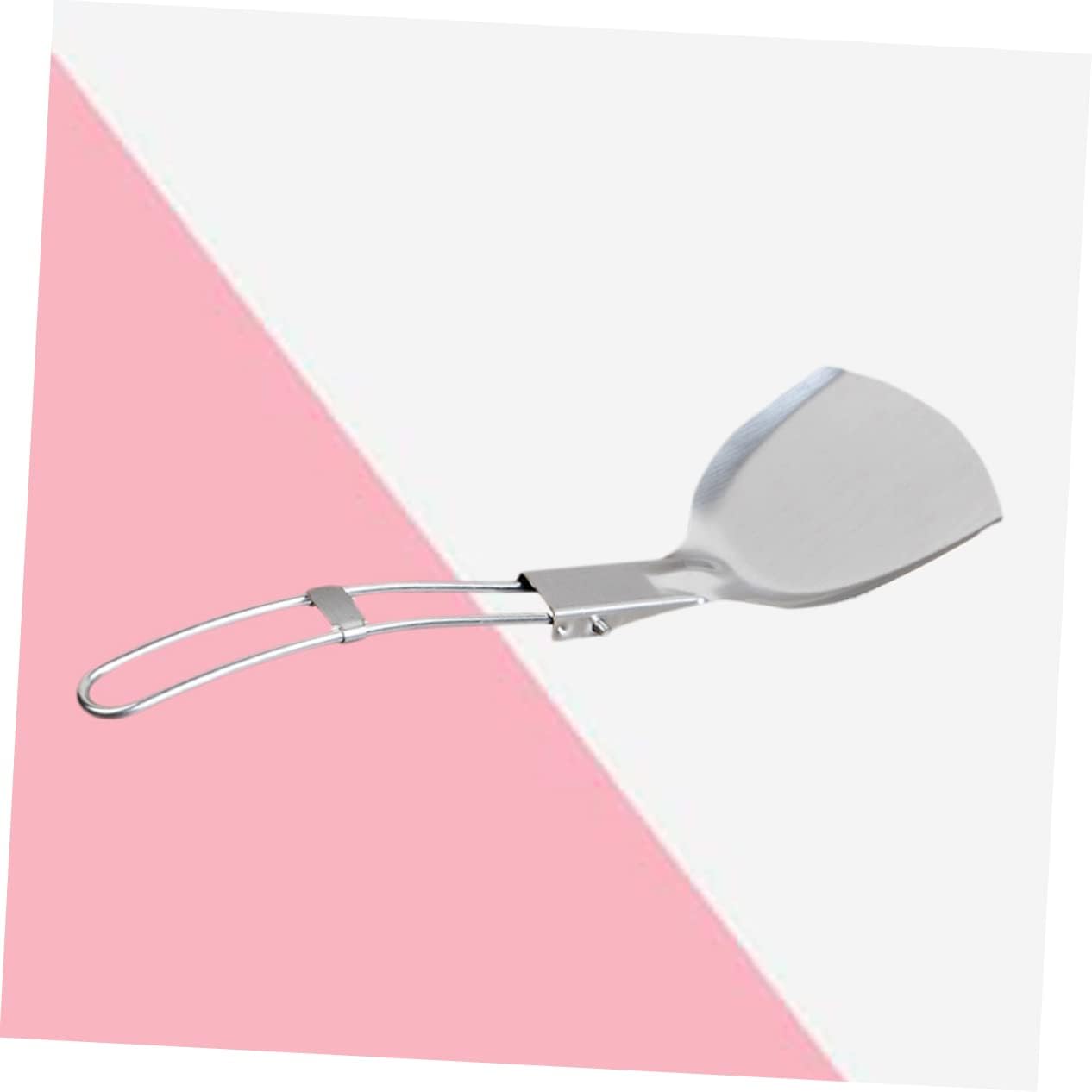 Camping Tableware Stainless Steel Kitchen Cooking Shovels Portable Folding Spatula Bbq Utensil for Grill Scraping
