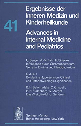 Ergebnisse Der Inneren Medizin Und Kinderheilkunde / Advances in Internal Medicine and Pediatrics