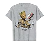 マーベル ガーディアンズ・オブ・ギャラクシー Vol.2 グルート テープ ポートレート Tシャツ