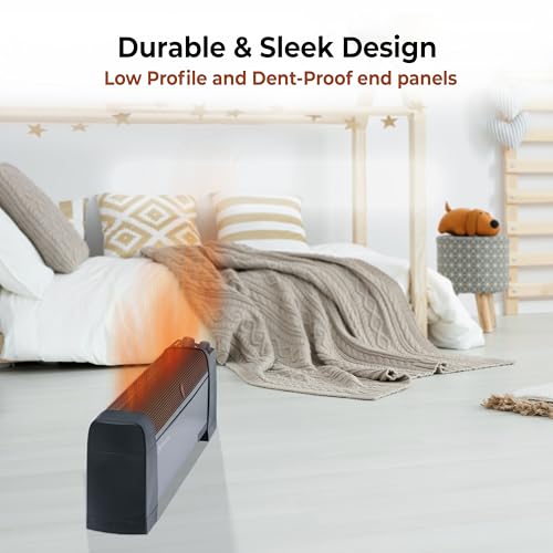 Comfort Zone CZ600BK Electric Baseboard Space Heater With Adjustable Thermostat thumb #1