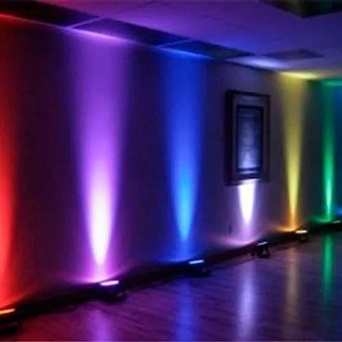 Refletor Holofote Led Rgb Multicolorido Com Controle 20w Ip66 Uso Externo