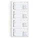 TOPS - Spiralbound Message Book, 2 3/4 x 5, Two-Part Carbonless, 400/Book - Sold As 1 Each - Reverse side ruled for more note space.