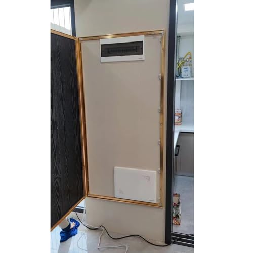 Aluminum Alloy Fuse Box Cove Art - Electric Meter & Circuit Breaker Panel Painting for Wall Decor (Black, 50x100cm) - Stylish Home & Office Decoration