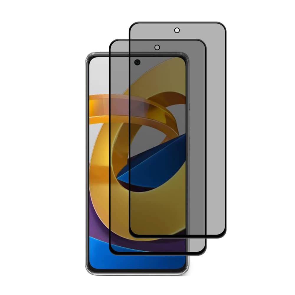 GANGANPRO 1 Pezzi Privacy Schermo Pellicola Protettiva Compatibile con Xiaomi Redmi Note 11 Pro/Pro+/11T/11TPro/Poco F3, HD Nero 9H Durezza, Copertura Anti Spia Vetro Temperato Privato