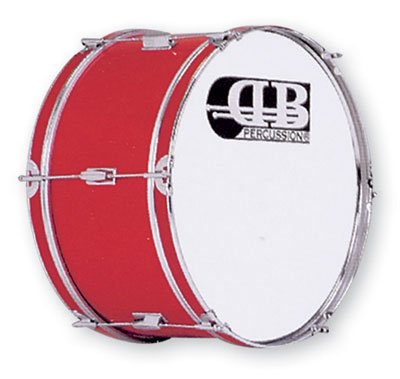 DB Percussion DB0047 - Bombo banda 20" x 10", color rojo