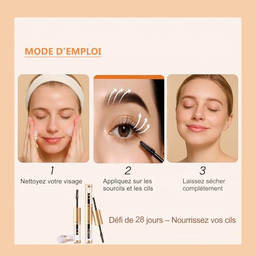 Sérum Pour Cils – Sans Hormones, Sérum Fortifiant Cils, Soin Nourrissant – vue 7