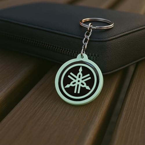Image of Mi Glow Store Glow in Dark Keychain for Bike Men | Gift for Man | Bike Accessories | Charges in Light Glows in Dark | Key chain for Bike
