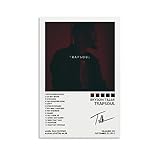 Shiwa Bryson Tiller Poster Trapsoul Album Cover Poster for Bedroom Canvas Posters for Room Aesthetic Wall Art Decor 12x18inch(30x45cm)