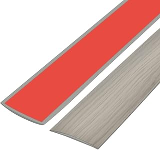 2 Meters PVC Floor Transition Strip 5cm,Laminate Floor Cover Strips Self Adhesive,Door Floor Divider Strip Threshold Trim Gap Cover Flat Laminate Flooring Edge Trim Joining Strip for Covering Floor