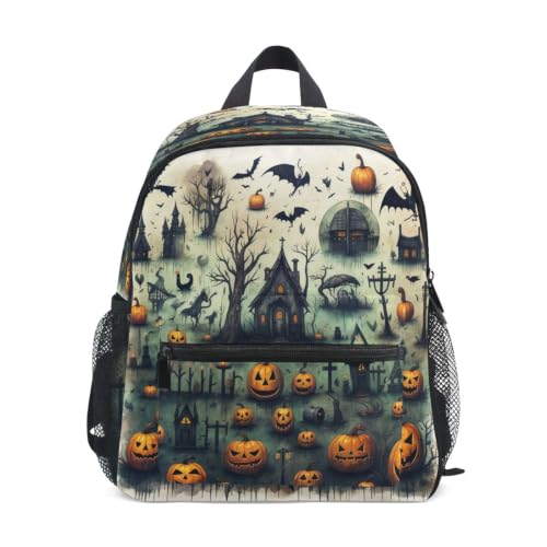 Sac à dos enfant forêt de citrouilles pour école maternelle et préscolaire