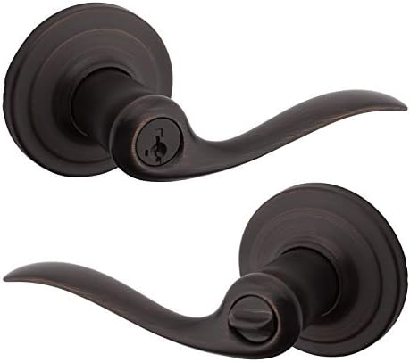 Kwikset Tustin Hebel mit SmartKey in venezianische Bronze/Standardverpackung