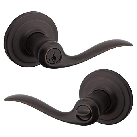 Kwikset Tustin Entry Lever with SmartKey Security Cover