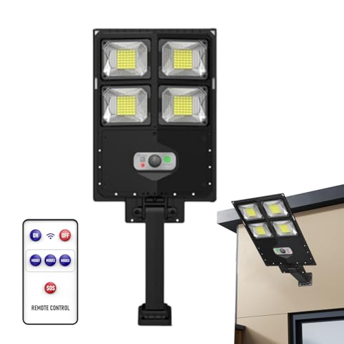 Luces de seguridad solar para jardín y patio con control remoto de alta eficiencia