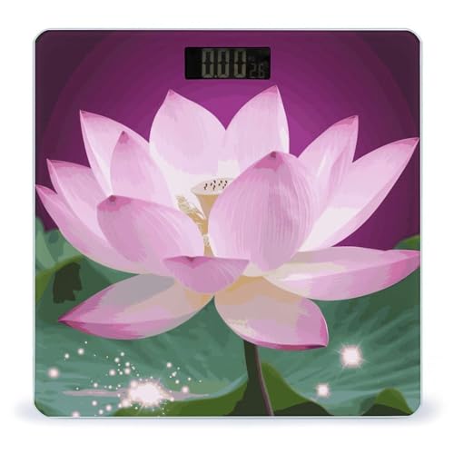 Báscula digital de baño con pantalla LCD 400lb miniatura 1