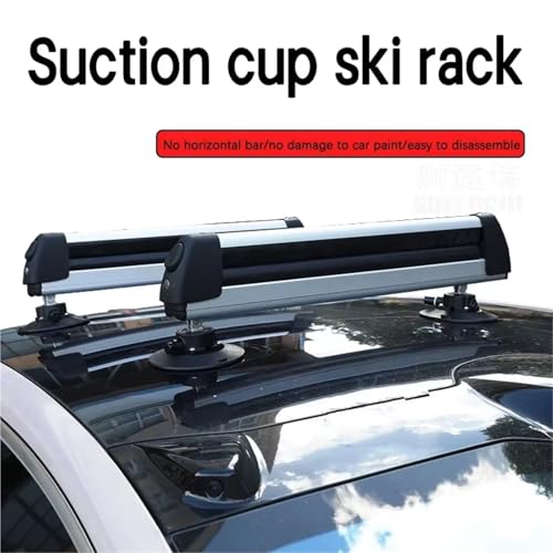 Portaequipajes de Techo con Ventosa para Esquí y Tablas de Snowboard 2