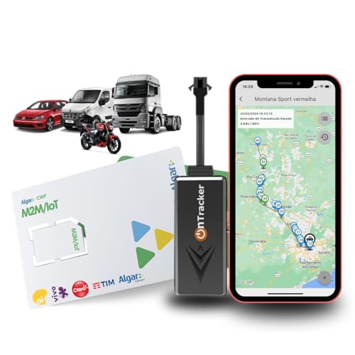 Rastreador Veicular Gps Bloqueador 4G Com Chip E Aplicativo Em Tempo Real Carro Moto Caminhao