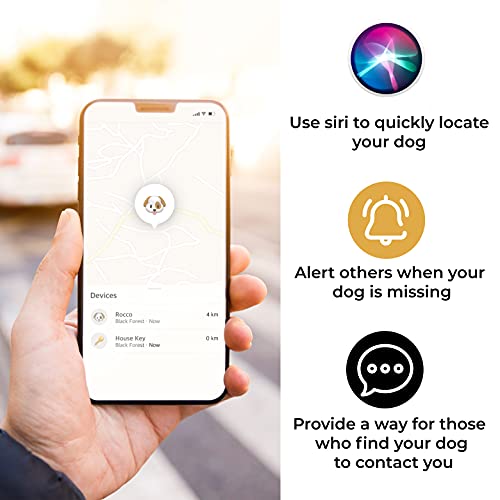 Pup Culture Protective Airtag Case for Dog Collar Holder, Loop for GPS for Pet Tracker Apple iPhone, Airtag