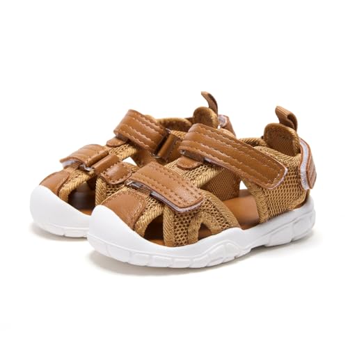 Image of BMCiTYBM Baby Boy Girl Closed Toe Summer Toddler Sandals Lightweight Shoes Infant Non-Slip First Walking Sneakers 6 9 12 18 24 Months 2-3 Years