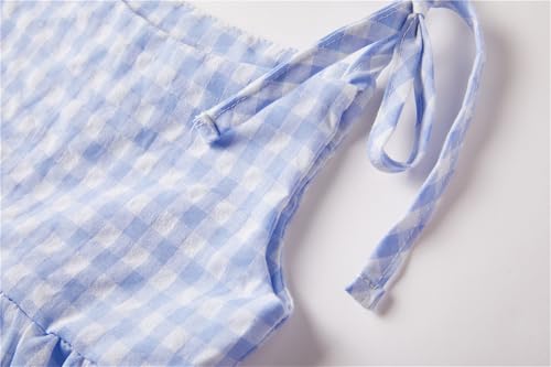 Niyage Toddler Dress Sleeveless Kids Casual Party Dresses Girls Cotton Tie Strap Bow Casual Boho Sundress4