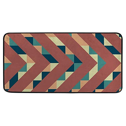 Alfombra de cocina lavable a máquina, antideslizante e impermeable colorida de 39x20" 2