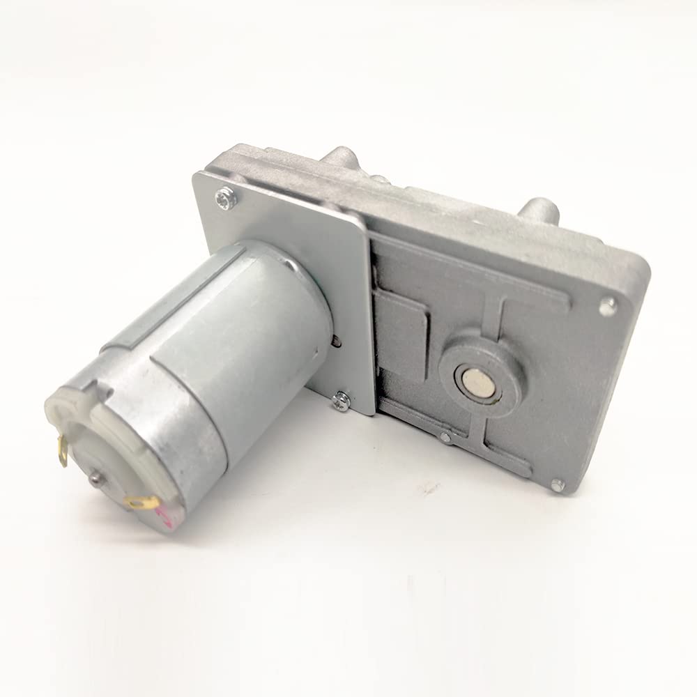 DC 12V 24V Motoriduttore a vite senza fine Riduttore 45-180 RPM DC Motore elettrico ad alta coppia Metal Gear Reverse Self Lock (Size : 95rpm, Color : 24V)