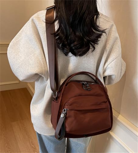 Nylon Crossbody Bags for Women Casual Top Handle Satchels Underarm Shoulder Hobo Purse Small Tote Bag Commute Clutch Purse4