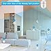 SYMYNELEC Light Bulb Security Camera 2K, 2.4GHz Wireless WiFi Light Socket Security Cameras, 360° Pan/Tilt Smart Lightbulb Cam Human Motion Detection Alarm Color Night Vision Works with Alexa Google