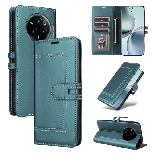 Housse Oppo A5 Pro 5G bleu vert idéale pour sécuriser vos cartes lors de vos sorties en ville