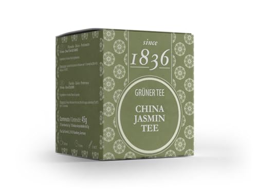 Since 1836 - Té verde jazmín OP - Té con flores de jazmín - 15 bolsitas de pirámides Since 1836 - Té verde jazmín OP - Té con flores de jazmín - 15 bolsitas de pirámides