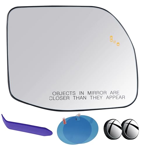 Whistle Noise From Left Exterior Mirror - 2021-2022 Ford Bronco 4 EAP Passenger Side Mirror Glass Compatible with Ford Maverick 2022-2026, Bronco Sport 2021-2026, Heated with Blind Spot, M1PZ17K707A M1PZ17K707B