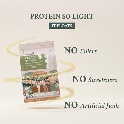 Image of TrueBasics Clean Yeast Protein Powder, Coffee, 1kg | 25g Protein Per Scoop | Fermentation-Derived Complete Protein