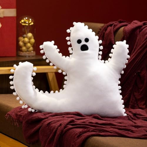 Coussins fantômes parodiants en peluche d'Halloween pour decoration lit