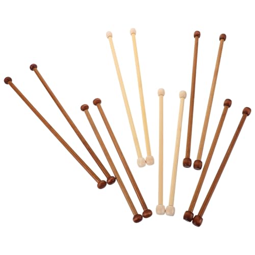 Housoutil 12 Colgadores de Madera para Tapices de Pared Varillas de Macramé de Bambú y Madera Natural en 3 Formas Redonda y Ovalada 12 Piezas para Decoración Manualidades y Pancartas