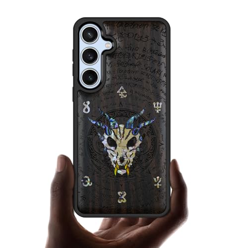 Coque Galaxy S24 FE étui bois gravé pour rompre la monotonie