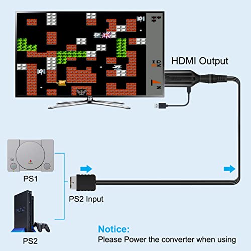 image for HDSUNWSTD HDMI Cable for PlayStation 2 & PlayStation 1 Console (PS2 & 