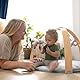Ingenuity, Cozy Spot Loamy Spielmatte mit Spielbogen aus Holz, Spieldecke mit abnehmbaren Spielzeugen, Wendedecken, Stützkissen, extra Weich, Maschinenwaschbar, Neutral design, ab der Geburt