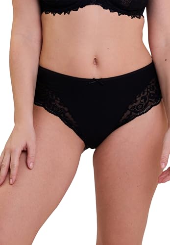 sans Complexe Femme Duo Douceur Coton_61pan51 Slips, Noir + Noir, 46-48 EU