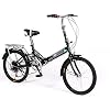 L.HPT 20-inch vouwfiets 6 versnellingen Fietsen Commuter Opvouwbare fiets Dames volwassen student Autofiets Lichtgewicht…