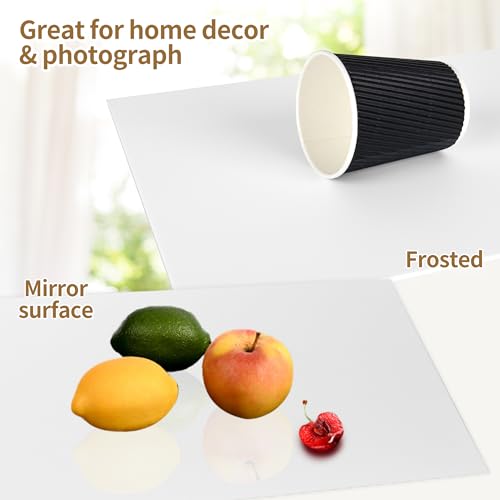 Image of Lesnlok Matte White Acrylic Sheets 1 /4 inch Thick 6mm 1 Pieces 8 x 12 Frosting Plexiglass Sheet,Suitable for Painting, Handicrafts, DIY Display Projects (1, Matte White, 8 x 12 x 1 /4)
