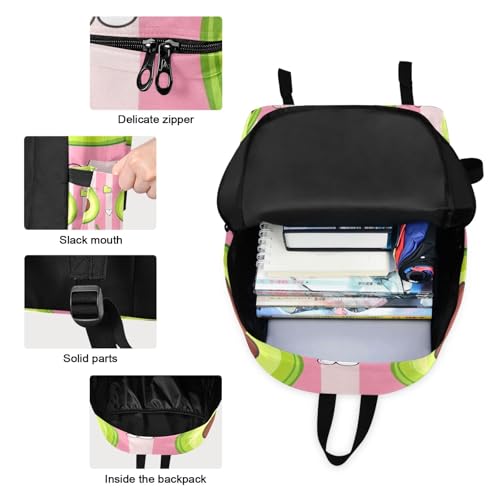 Child Backpacks, Cute Avocado Pink Waterproof Backpack Cooler Bag, Backpacks with Lunchbox3