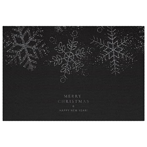 Sets de table flocon de neige pour décorer votre table de Noël en famille