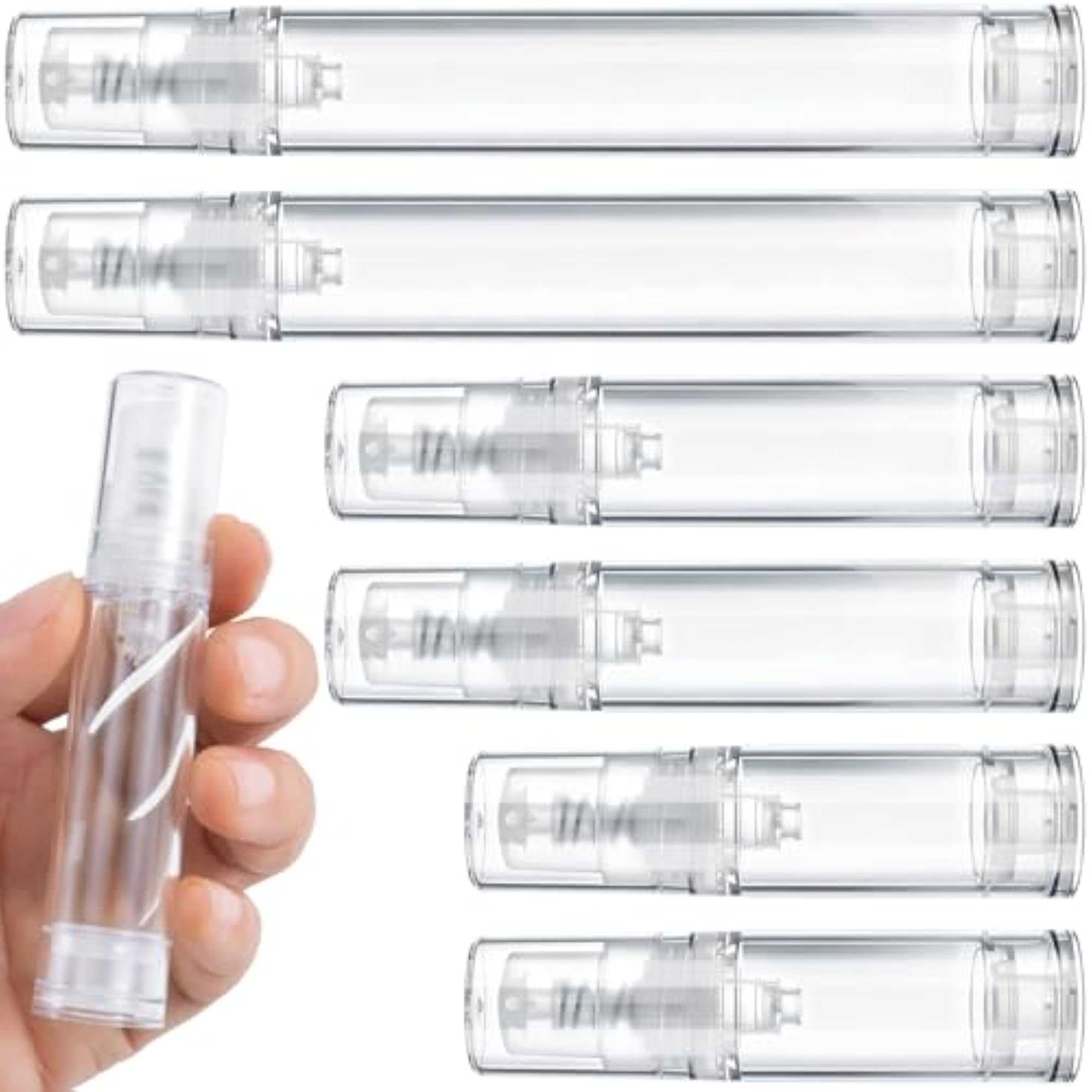 6pcs Airless Pump Bottle Set for Travel, Refillable