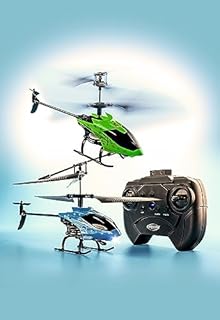 Carson 500507164 Starter Tyrann 230 IR 2Ch RTF ciano, elicottero, per principianti, RC Heli, giocattolo telecomandato