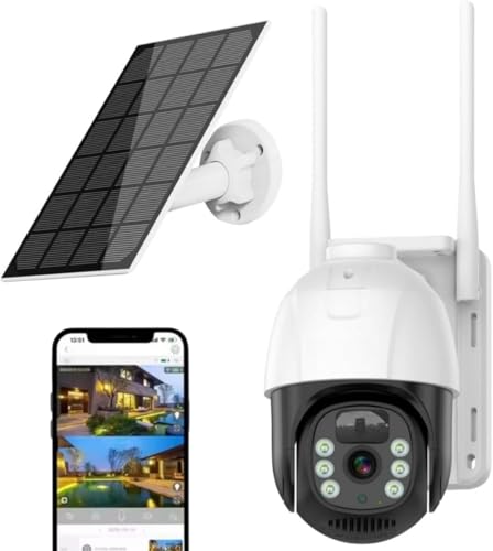 Fire Turtle Solar 4G SIM 4MP PTZ Outdoor CCTV Camera | Weatherpro...