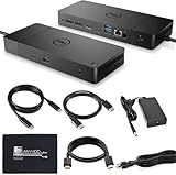 Dell WD19TB Thunderbolt Dock - 1 Year Warranty, Docking Station with 180W Adapter, HDMI, DisplayPort, Thunderbolt Cable, Cloth - Dell Docking Station Dual Monitor for Laptop & Computers (Renewed)