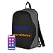 ZJM Elegante Mochila LED Inteligente, Pantalla LED Programable Mochila Escolar Impermeable 20L Mochila Publicitaria Dinámica Inalámbrica De Gran Capacidad para Escuelas Viajes Aeropuerto,Gris