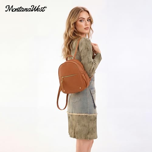 Image of Montana West Mini Backpack Purse for Women Anti Theft Backpacks with Secured Zipper and Tassel
