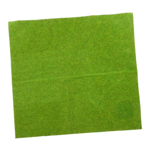 Kisangel Artificial Grass Turf Mat for DIY Landscaping Sturdy Lawn Mat for Model Building Miniature Decor and Micro Landscape Prop for All Seasons